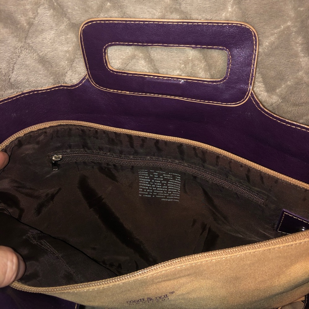 “ Matt & Nat” Montreal handbag-purple - Picture 4 of 11